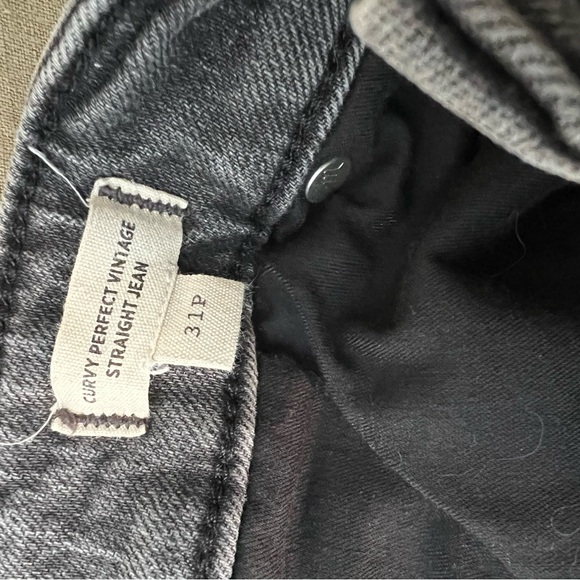 Black Curvy Perfect Vintage Straight Jean Madewell - Picture 8 of 8